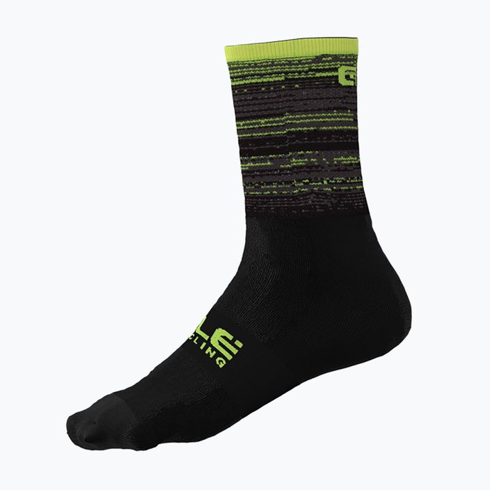 Чорапи за колоездене Alé Scanner черни/жълти L21181460 4