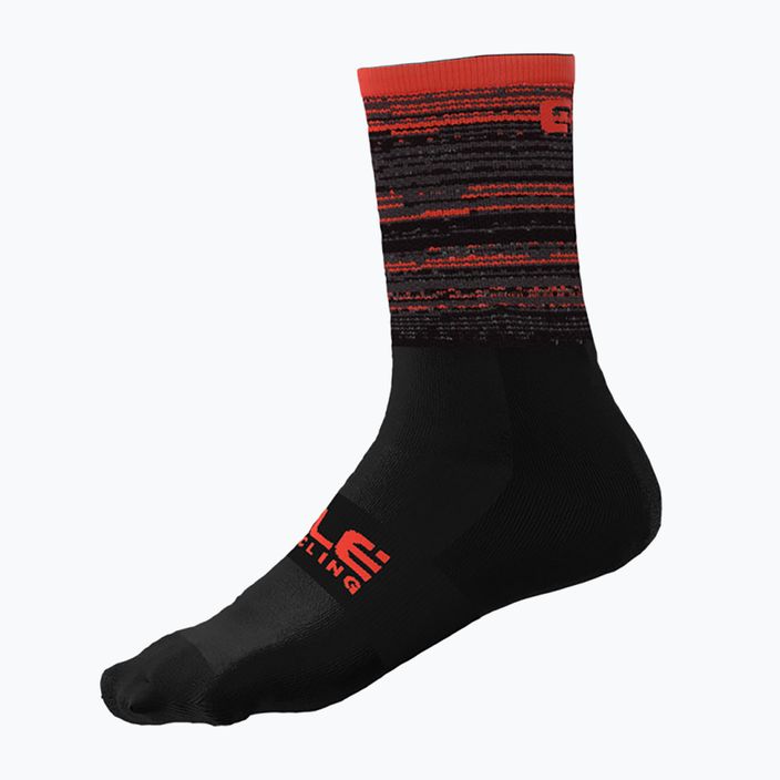 Чорапи за колоездене Alé Scanner черни/оранжеви L21181529 4