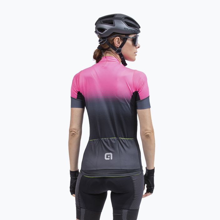 Дамско колоездачно трико Alé Gradient black/pink L22175543 4