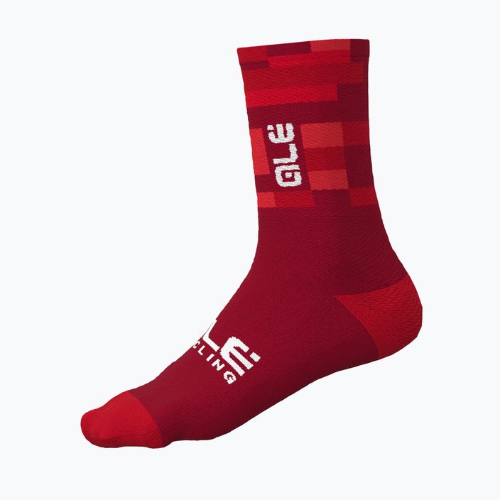 Alé Match червени чорапи за колоездене L22218405 4