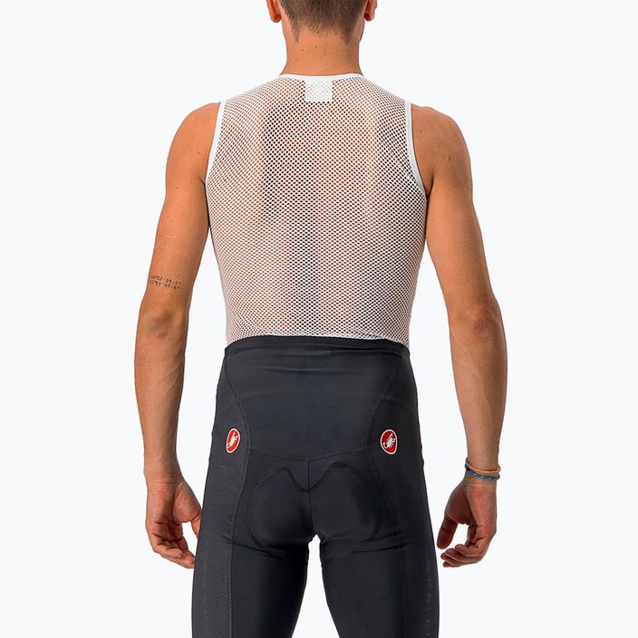 Мъжка колоездачна фланелка без ръкави Castelli Core Mesh 3 White 2