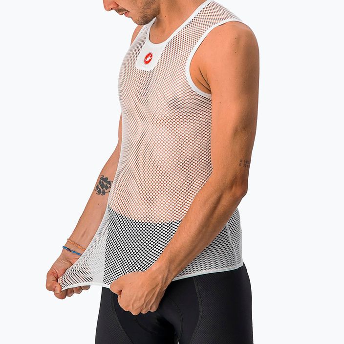 Мъжка колоездачна фланелка без ръкави Castelli Core Mesh 3 White 4