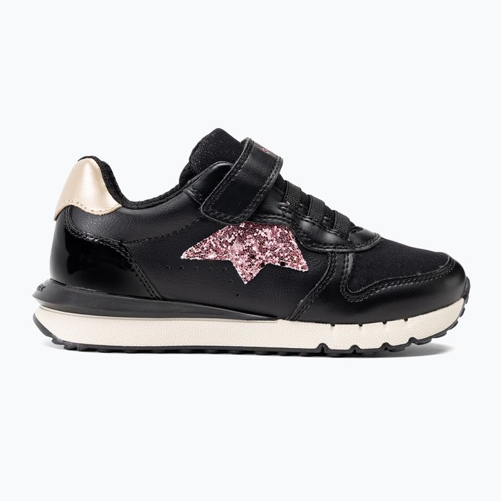 Детски обувки Geox Fastics черно/тъмно розово 2
