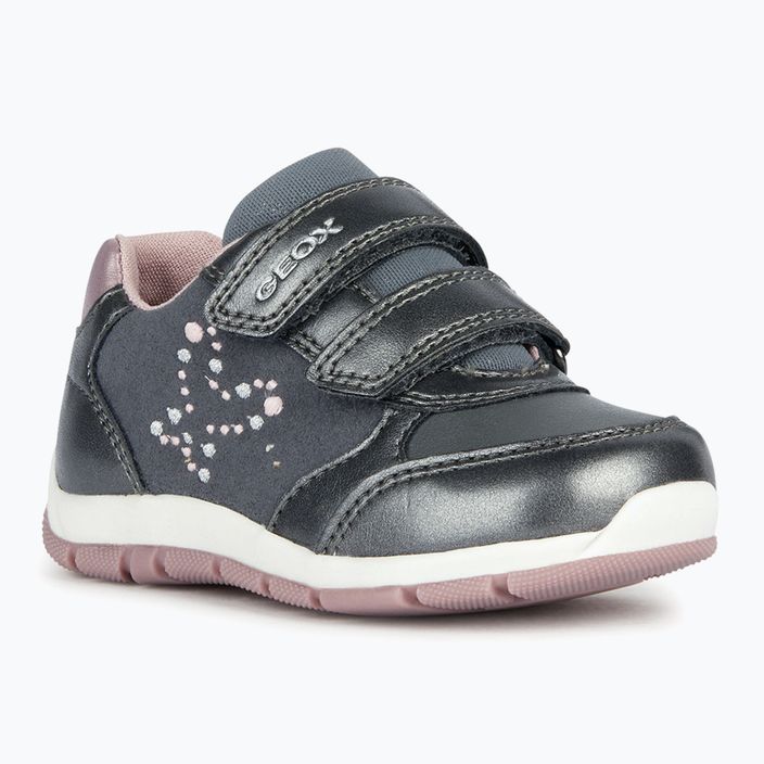Детски обувки Geox Heira тъмно сиво/тъмно розово 7