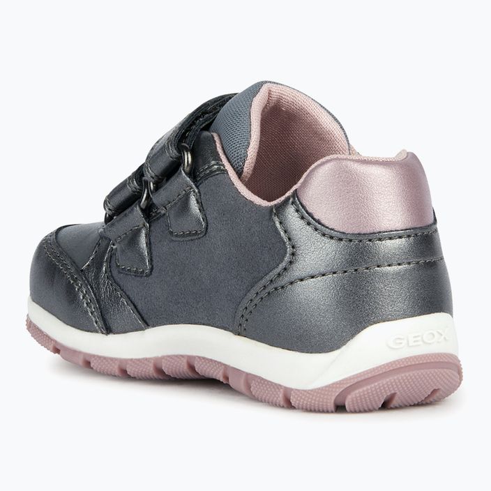 Детски обувки Geox Heira тъмно сиво/тъмно розово 9