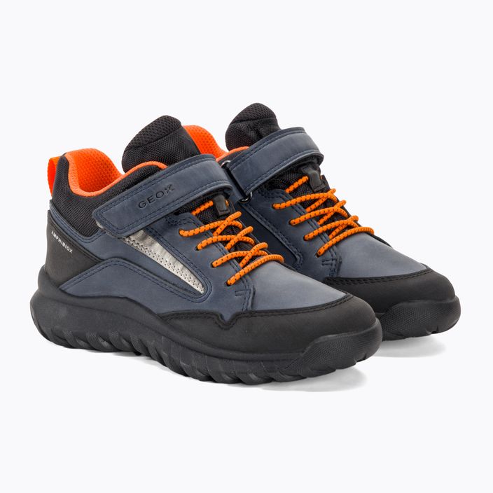 Geox Simbyos Abx юношески обувки тъмно синьо/оранжево 4