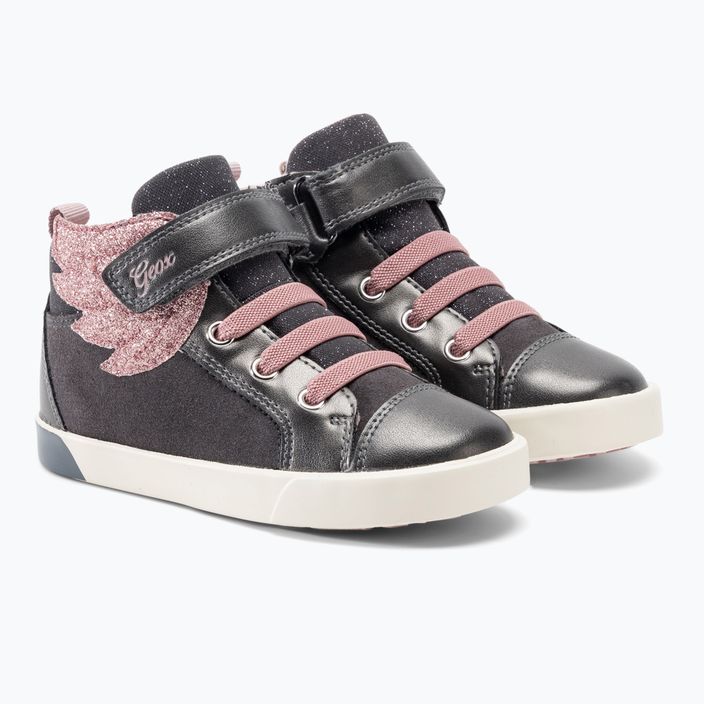 Детски обувки Geox Kilwi тъмно сиво/розово 4