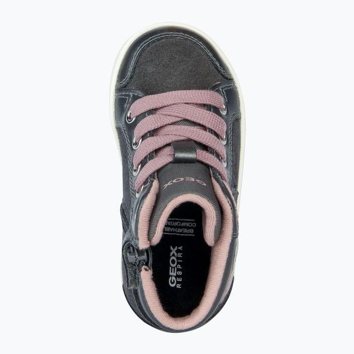 Детски обувки Geox Kilwi тъмно сиво/тъмно розово 12
