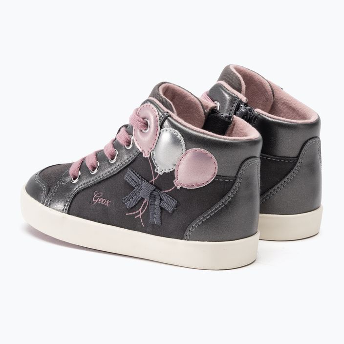 Детски обувки Geox Kilwi тъмно сиво/тъмно розово 3