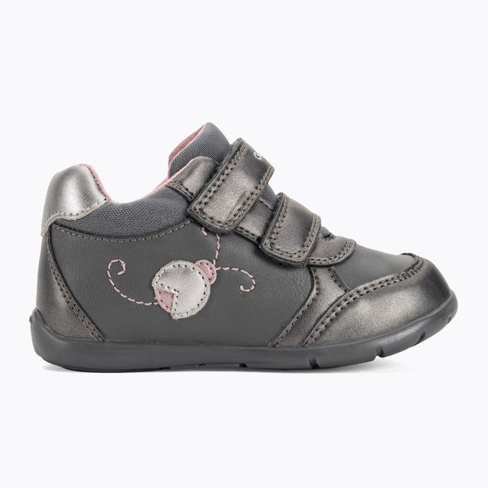 Детски обувки Geox Elthan тъмно сиво/тъмно сребристо 2
