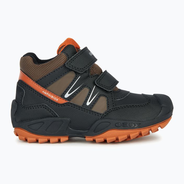 Geox New Savage Abx юношески обувки черно/тъмно оранжево 8
