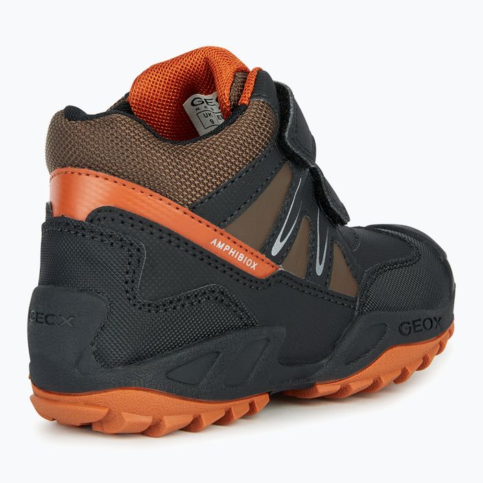 Geox New Savage Abx юношески обувки черно/тъмно оранжево 10
