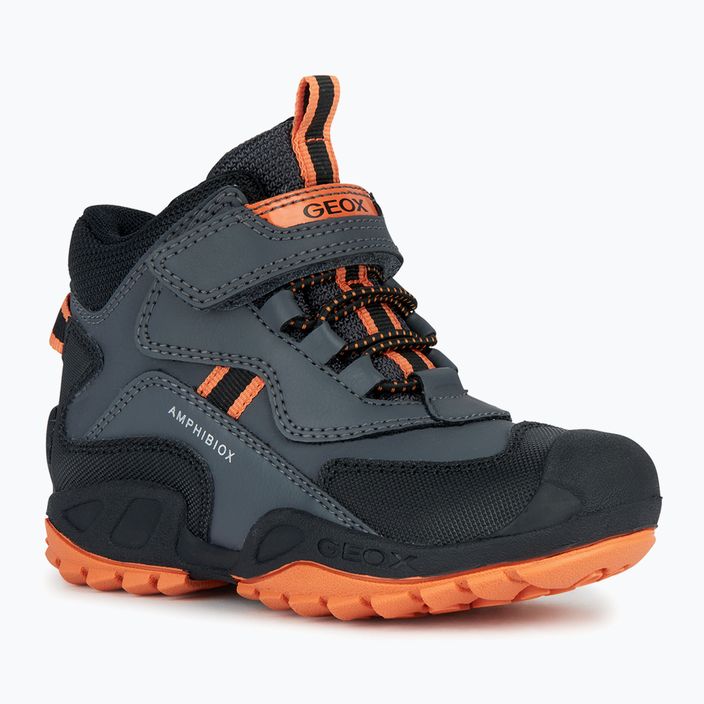 Geox New Savage Abx юношески обувки тъмно сиво/оранжево 7