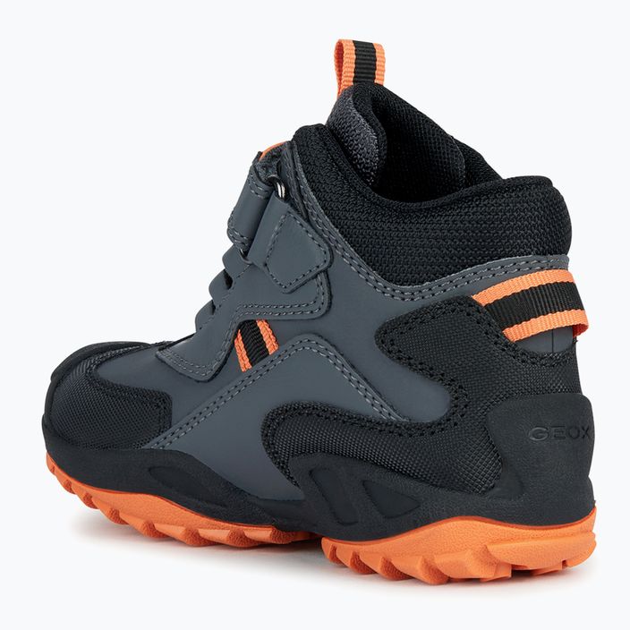 Geox New Savage Abx юношески обувки тъмно сиво/оранжево 9