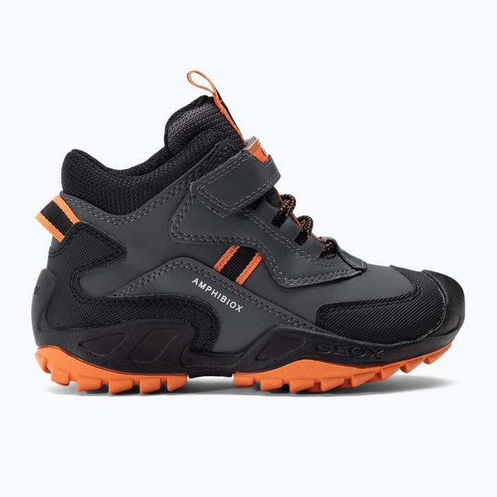 Geox New Savage Abx юношески обувки тъмно сиво/оранжево 2