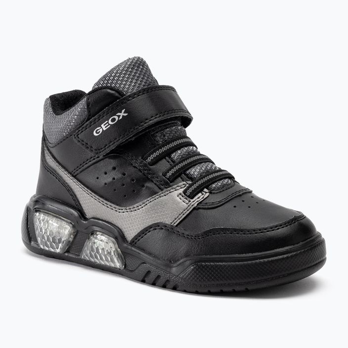 Детски обувки Geox Illuminus black/dark grey