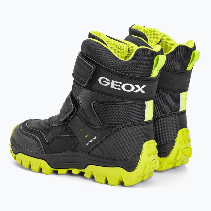 Geox Himalaya Abx юношески обувки черно/светло зелено 3