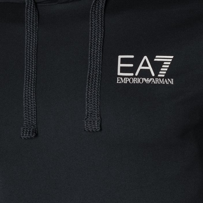 Мъжки EA7 Emporio Armani Train Logo Series Hoodie Extended Logo Coft night blue/white logo sweatshirt 3