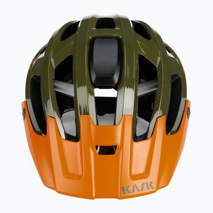Велосипедна каска KASK Rex зелено-оранжева CHE00038.266 2