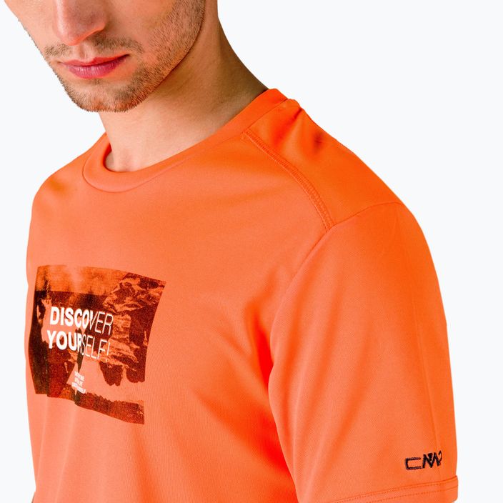 Мъжка тениска за трекинг CMP оранжева 30T5057/C706 4