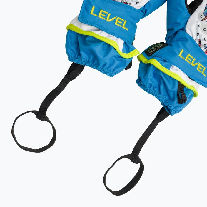 Level Animal детски ски ръкавици светлосини 5