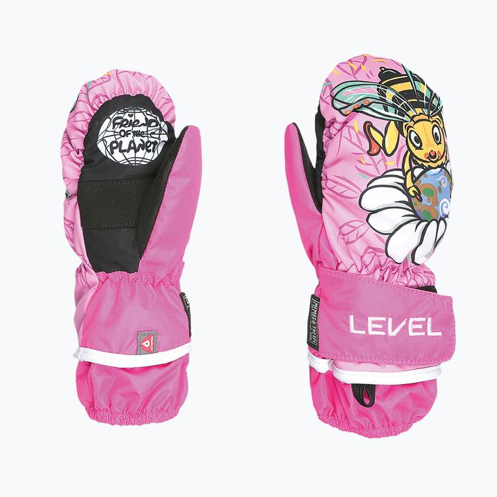 Level Animal розови детски ски ръкавици 6