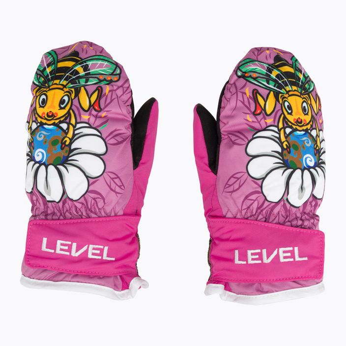 Level Animal розови детски ски ръкавици 3