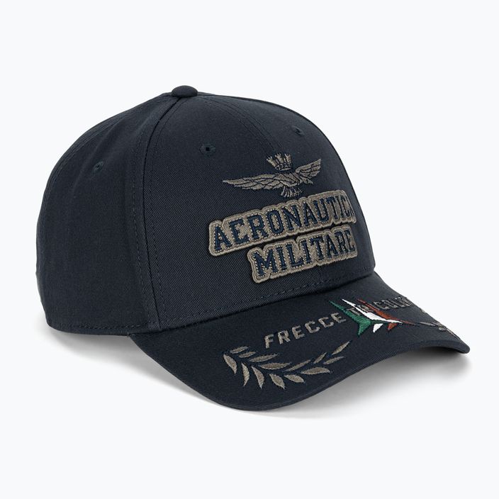 Мъжки Aeronautica Militare Релефна бродерия бейзболна шапка синьо морско