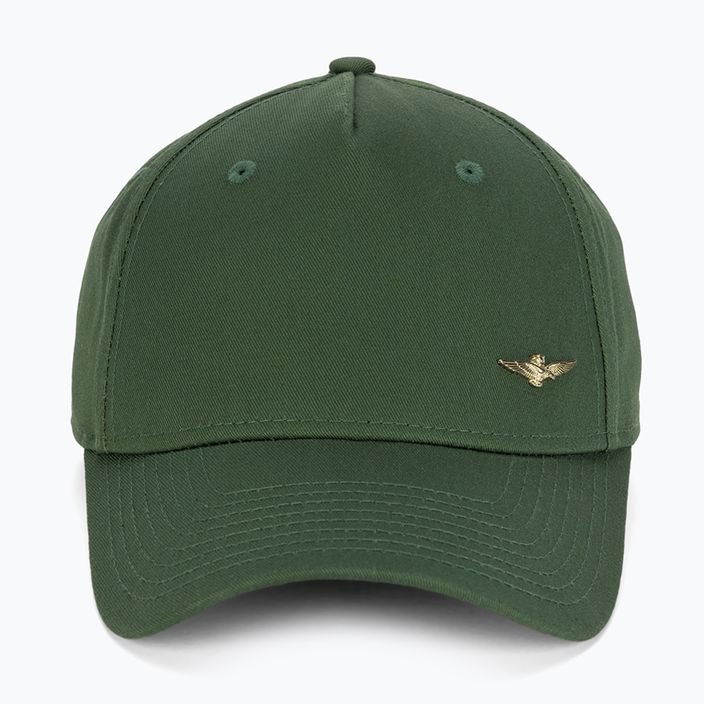 Мъжка бейзболна шапка Aeronautica Militare Basic с метален орел зелени водорасли 2