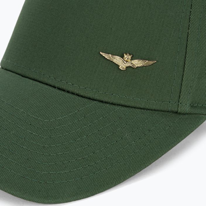Мъжка бейзболна шапка Aeronautica Militare Basic с метален орел зелени водорасли 3