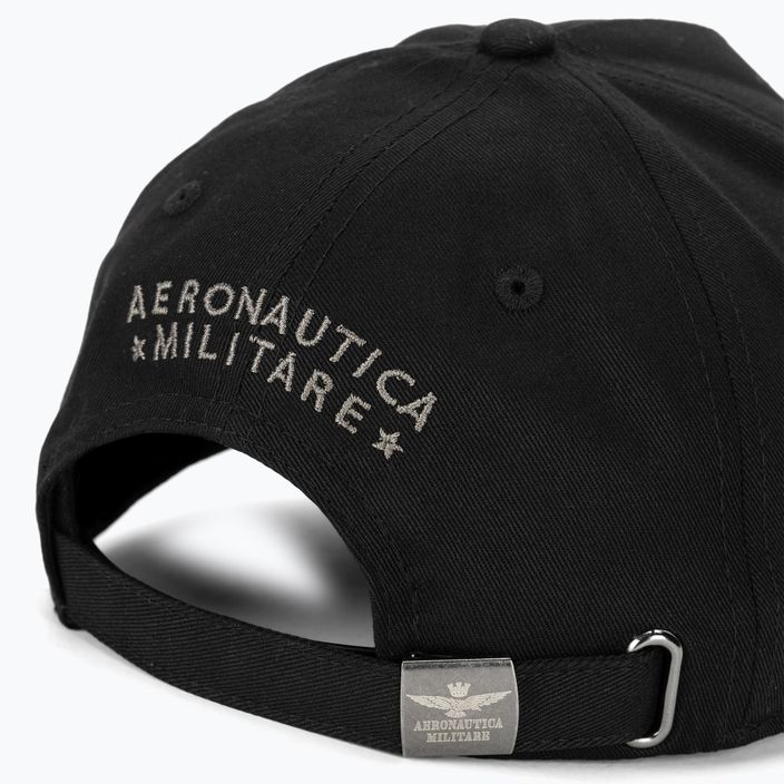 Мъжка бейзболна шапка Aeronautica Militare Basic With Metal Eagle jet black 4