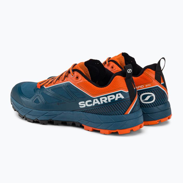 Мъжки обувки за преходи Scarpa Rapid GTX тъмносиньо-оранжево 72701 3