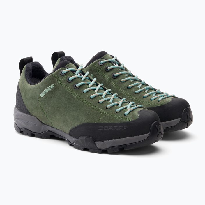 Дамски обувки за преходи Scarpa Mojito Trail зелен-черен 63322 4