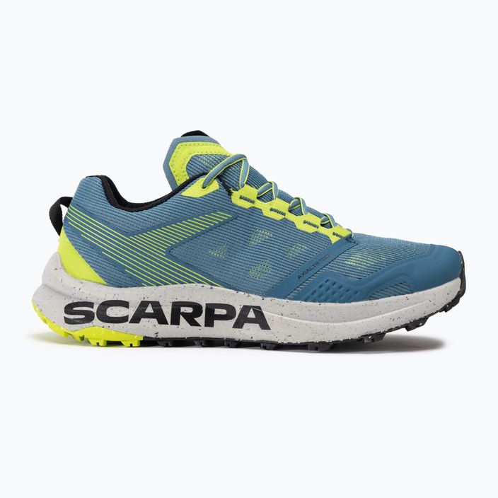SCARPA Spin Planet дамски обувки за бягане ocean blue/lime 2