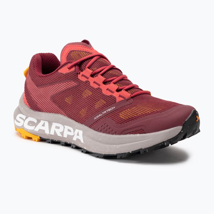 SCARPA Spin Planet дамски обувки за бягане тъмно червено/шафран