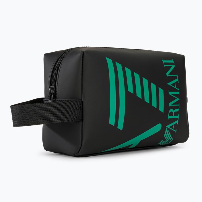 EA7 Козметична чанта Emporio Armani Train Beauty черна/спектрално зелена 2