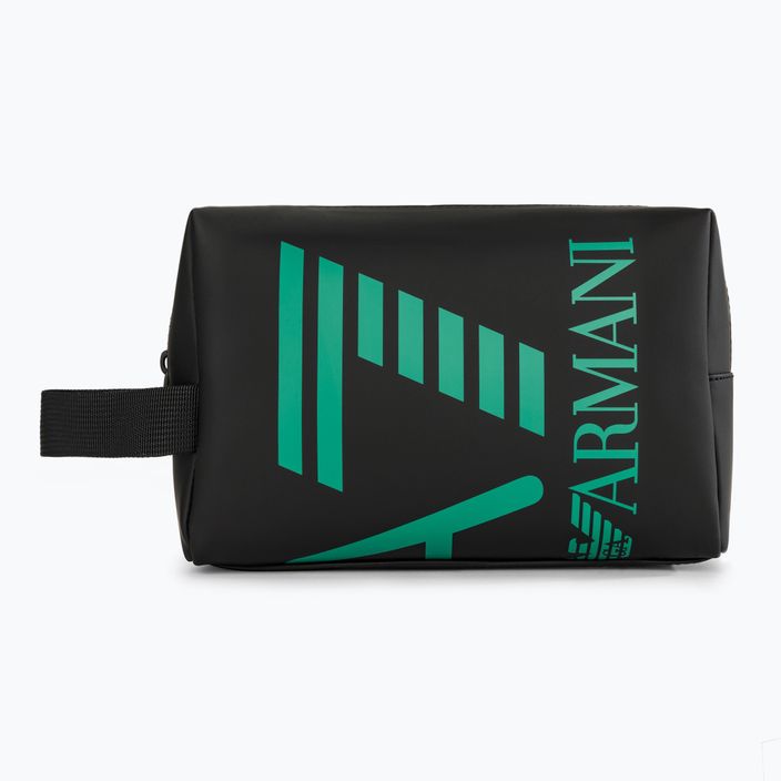 EA7 Козметична чанта Emporio Armani Train Beauty черна/спектрално зелена