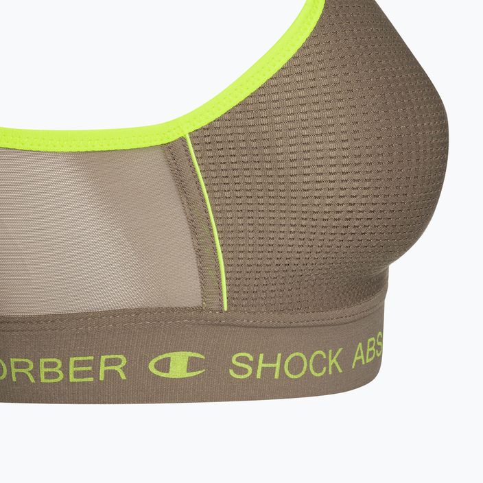 Shock Absorber Ultimate Run Bra Подплатен сутиен сив/лимонов 3