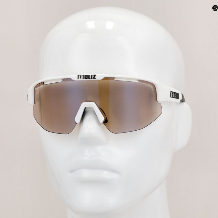 Очила за колоездене Bliz Matrix Nano Optics Photochromic S1-S3 matt white / brown blue multi 52304-03P 7