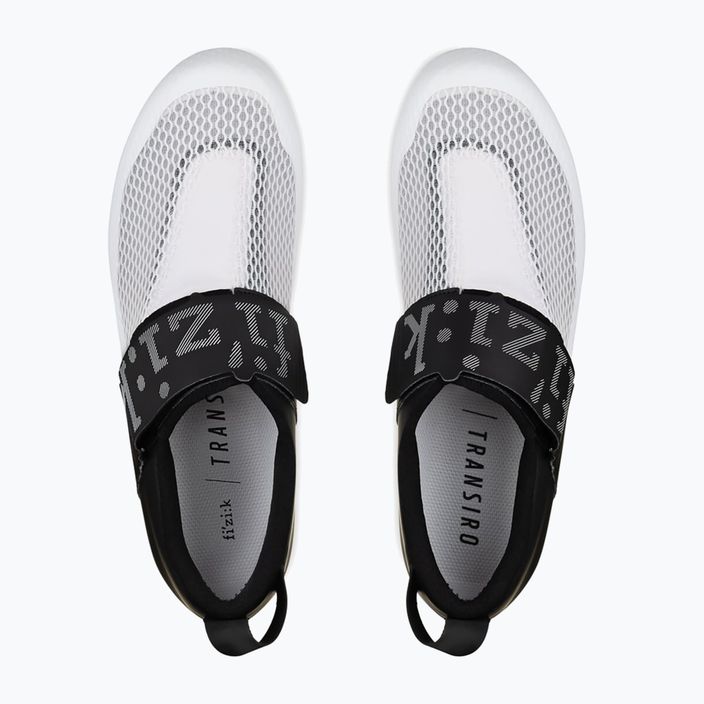 Мъжки обувки за триатлон Fizik Transiro Hydra в бяло и черно TRR5PMR1K2010 12