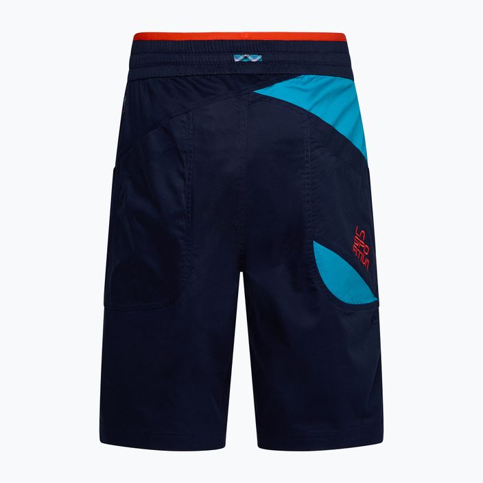 Мъжки къси панталони за катерене La Sportiva Bleauser deep sea/tropic blue 2