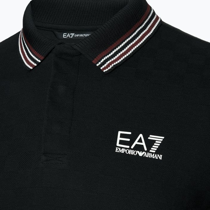 Мъжка риза EA7 Emporio Armani Golf Pro Polo Check black 3