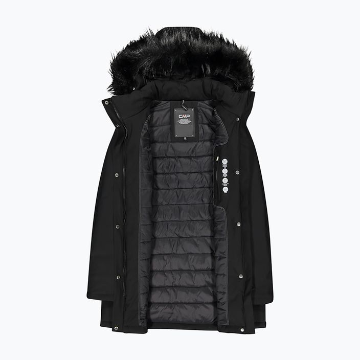 Дамско яке CMP Coat Zip Hood Rain Jacket Black 32K3196F/U901 4