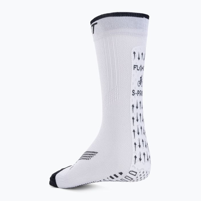 DMT S-Sprint Биомеханични чорапи за колоездене бели 0045 3