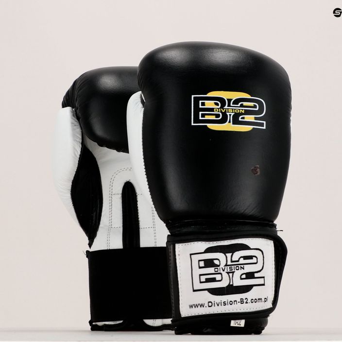 Боксови ръкавици Division B-2 черно-бели DIV-SG01 6