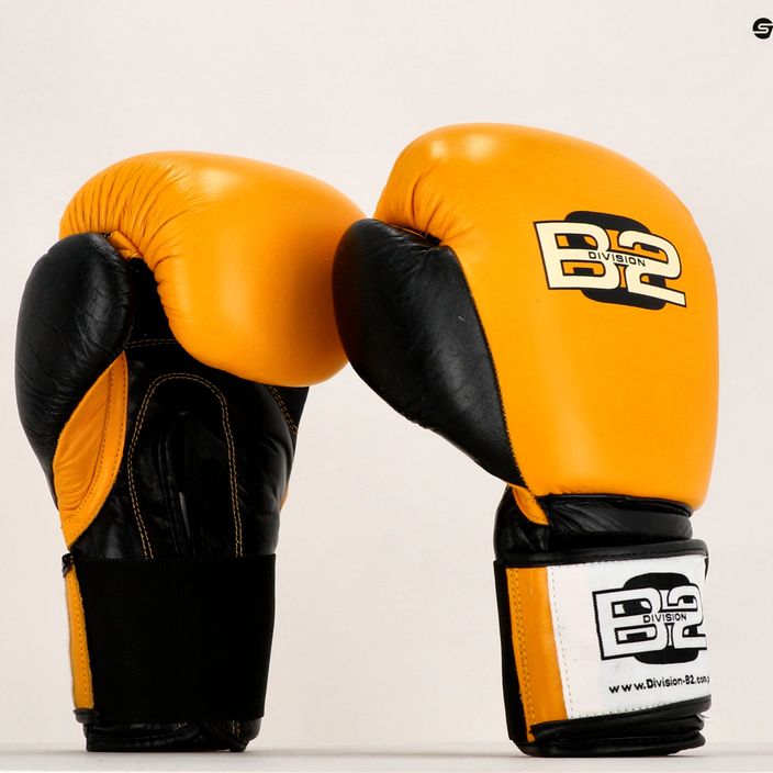 Боксови ръкавици Division B-2 жълто-черни DIV-SG01 7
