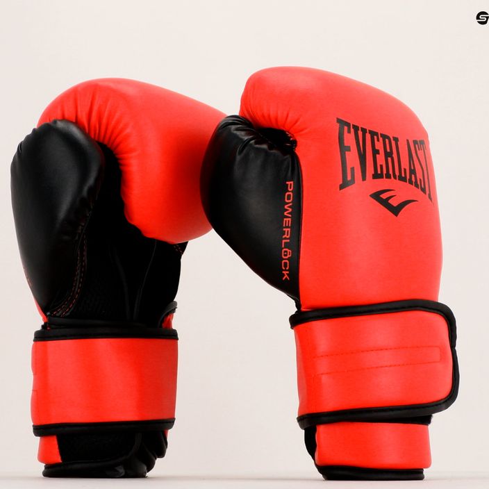 Мъжки боксови ръкавици EVERLAST Powerlock Pu red EV2200 9