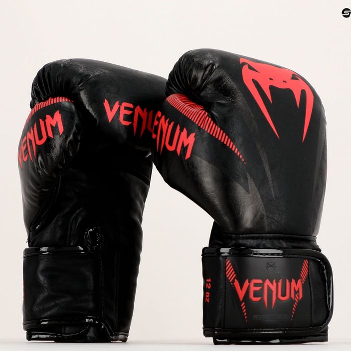 Venum Impact боксови ръкавици черни VENUM-03284-100-10OZ 16