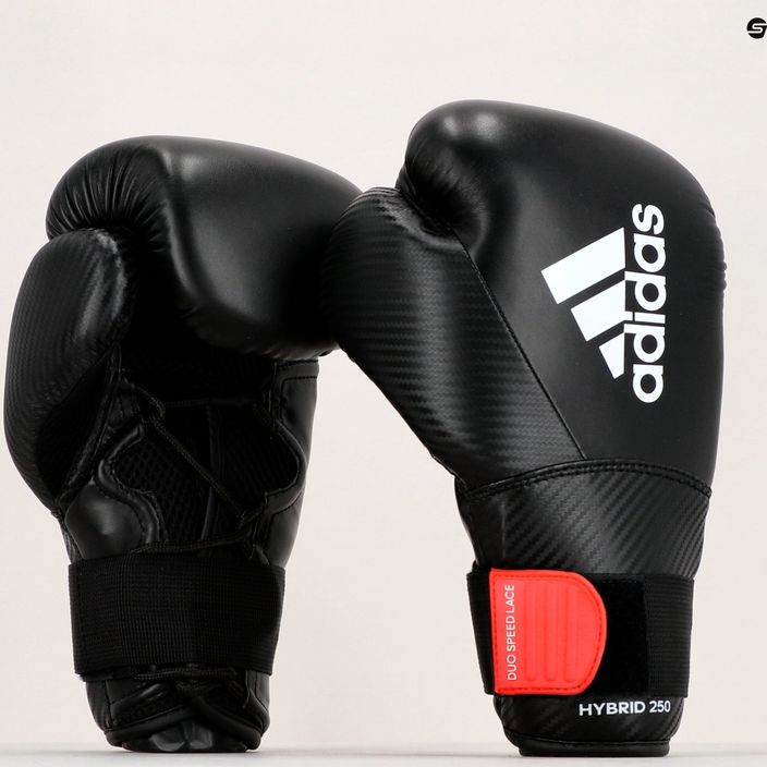 adidas Hybrid 250 Duo Lace боксови ръкавици черни ADIH250TG 9