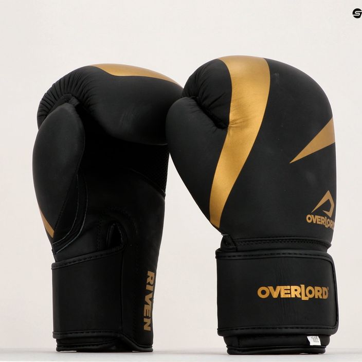 Боксови ръкавици Overlord Riven в черно и златно 100007 14